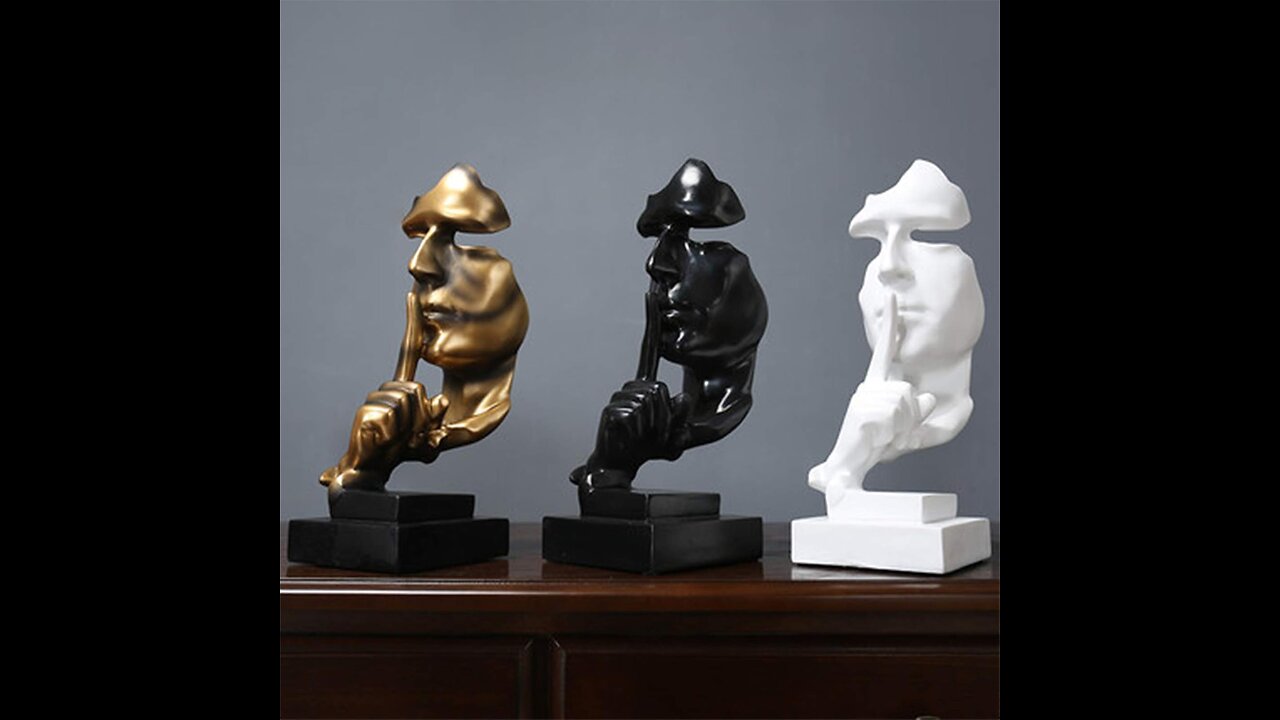 Elegant Thinker Statue – Unique Modern Art for Home Decor 🖼️"