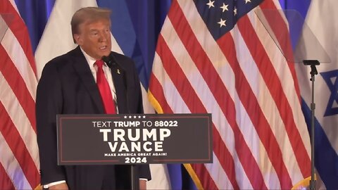President Trump Speaks At Oct. 7 Remembrance In Miami ~ October 7 2024