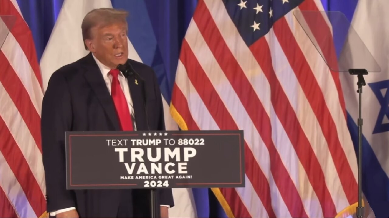 President Trump Speaks At Oct. 7 Remembrance In Miami ~ October 7 2024