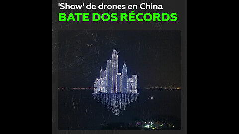 Espectacular espectáculo de drones en China bate dos récords Guinness