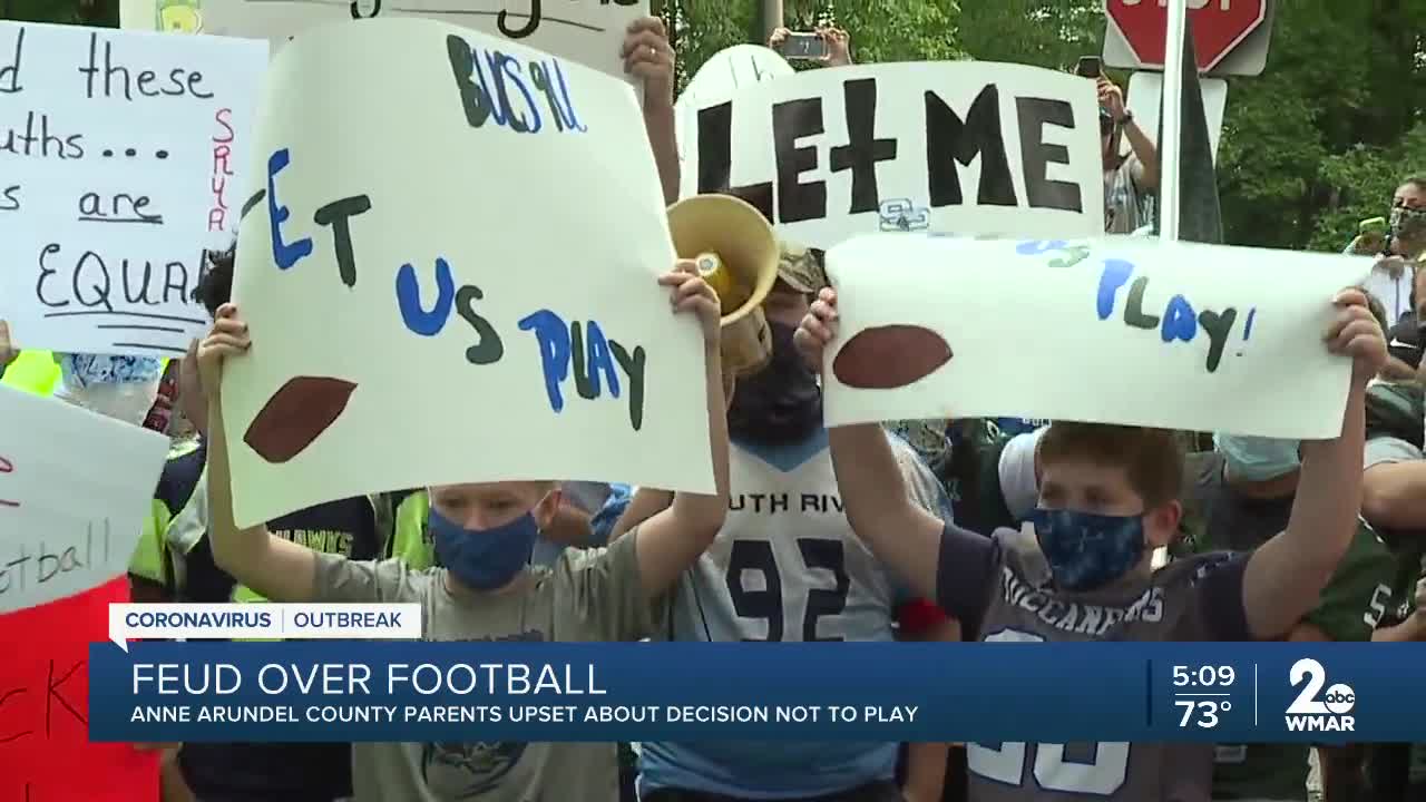 Anne Arundel County parents upset about decision not to play recreation football