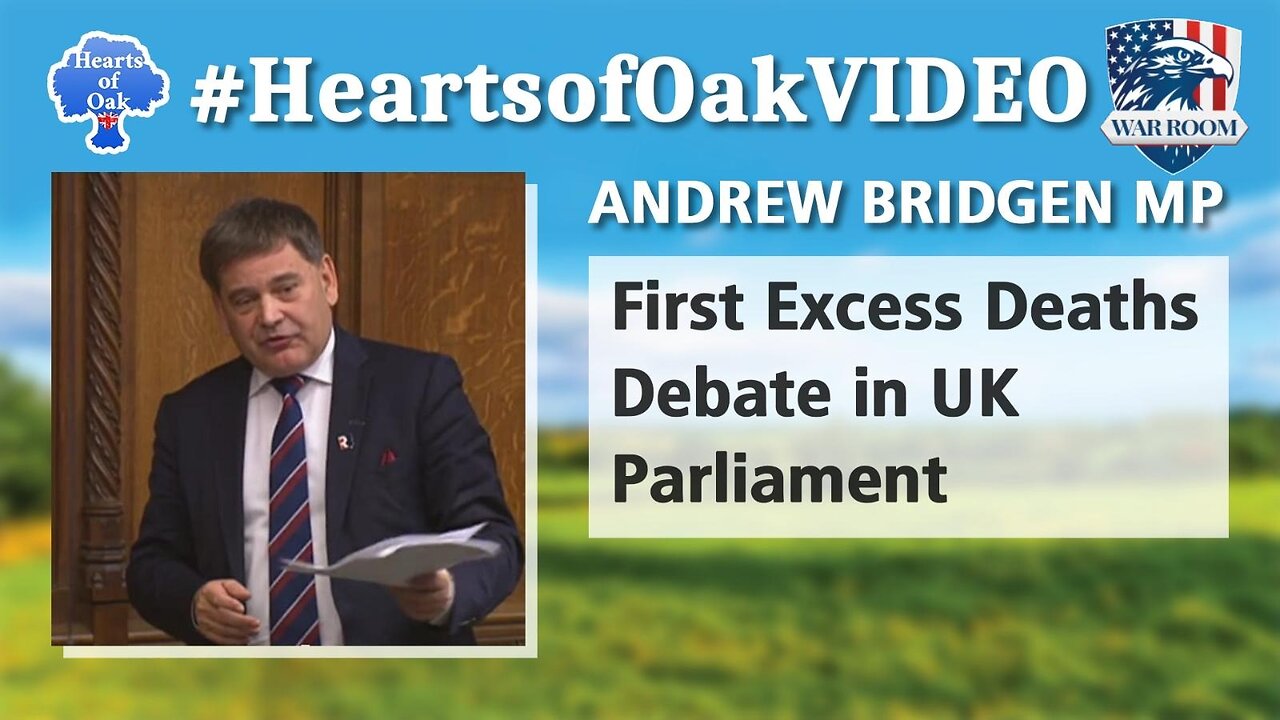 Andrew Bridgen MP - First Excess Deaths Debate in UK Parliament