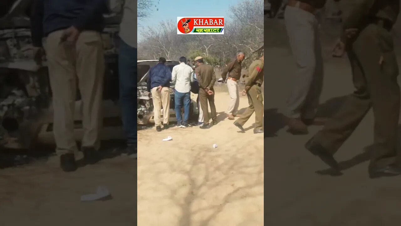 लोहारू में बुलेरो में लगी आग #khabarkhakhata #loharu #haryananews