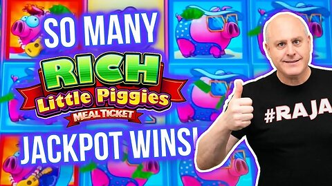 So Many Rich Little Piggies Jackpot Wins! 🐷 Max Bet Hog Wild Slots!