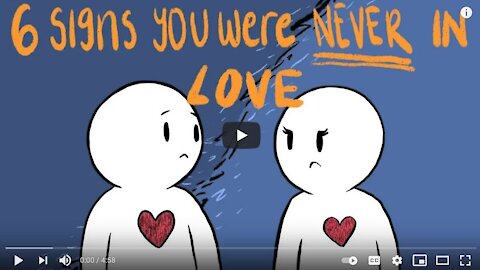 6 Signs You Were Never in Love - Love is Something That Fades