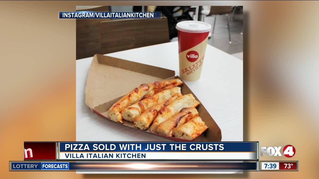Pizza chain selling 'just the crusts'