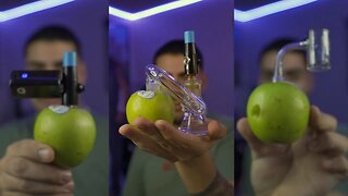 SMOKING FAT DABS OUT AN APPLE