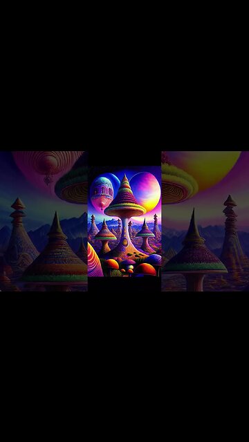 Psychedelic Mushroom🍄PT9 Palace art#shorts