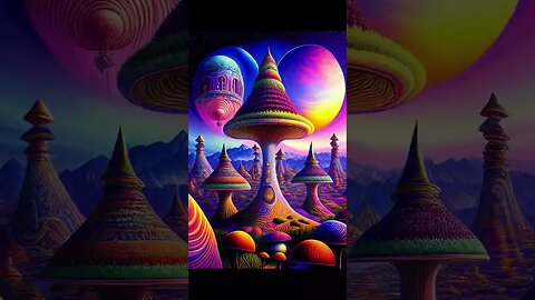 Psychedelic Mushroom🍄PT9 Palace art#shorts