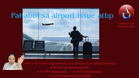 Pahabol sa airport issue