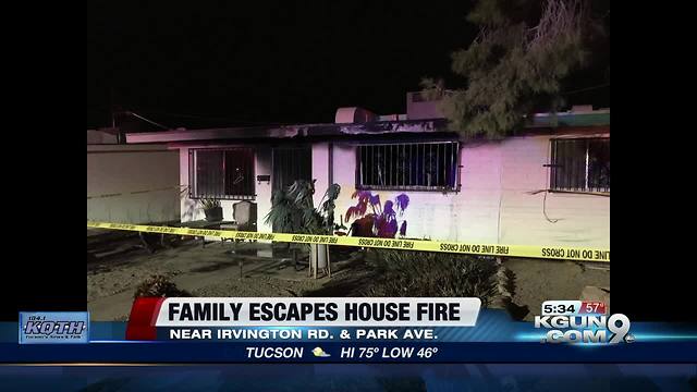 'Lucky' save after family escapes southside house fire