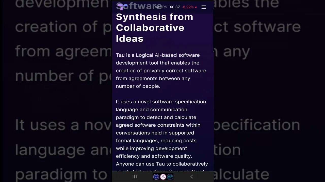AI-Based Software Synthesis from Collaborative Ideas #shorts #tauchain