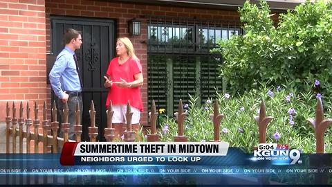 Summertime burglaries up in Midtown neighborhood