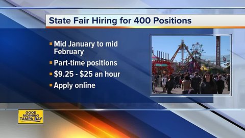 Florida State Fair looking to hire more than 400 seasonal and part-time employees
