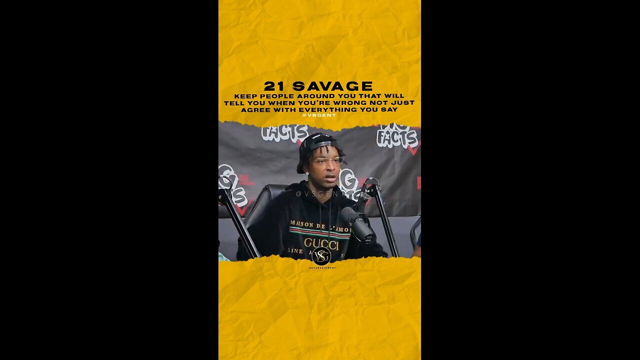 @21savage Keep people around u that will tell u when ur wrong not just agree with everything u say.