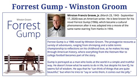 Forrest Gump - Winston Groom