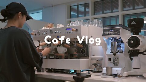 CAFE VLOG ☕️ A day in my life starting with Latte art class