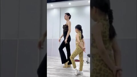 Hot Chinese Girl Teaches Dance Move To Young Chinese Girl