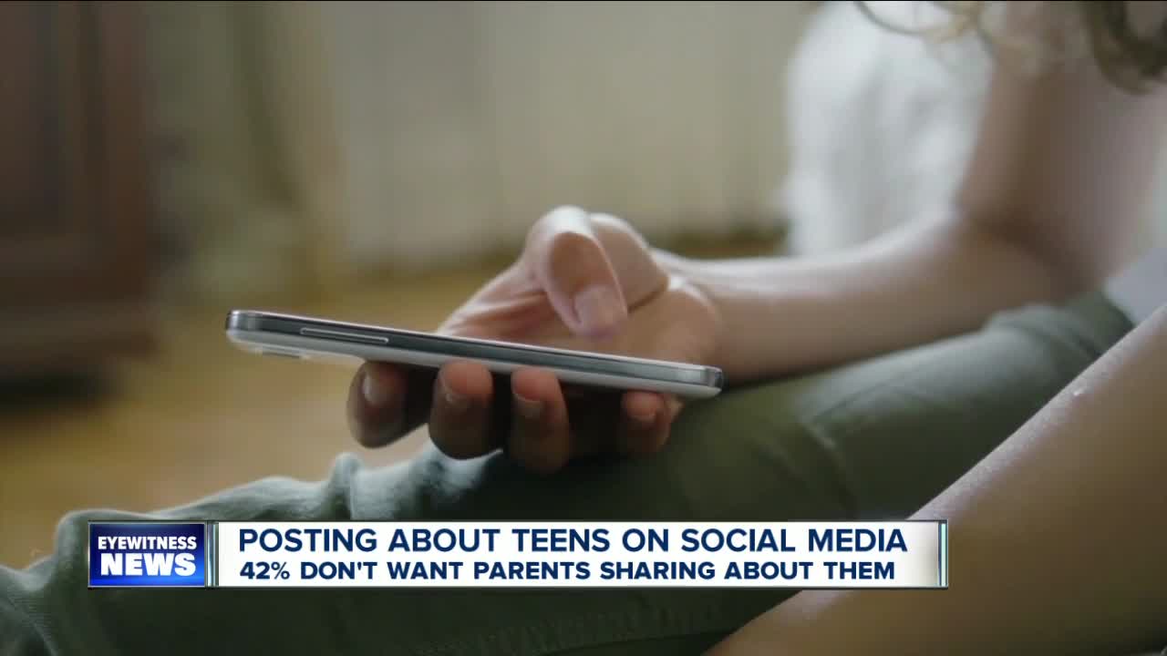 42 percent of teens don't want their parents posting about them on social media