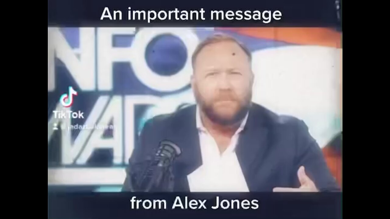 AN IMPORTANT MESSAGE FROM ALEX JONES