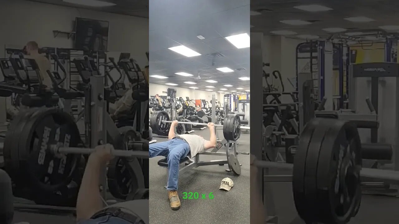 320lbs x 6 reps, When you have to rush your sets. should have had 2 more 😶