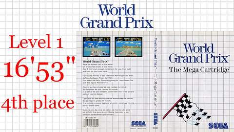 World Grand Prix [SMS] Level 1 [16'53"] 4th place | SEGA Master System Marceau