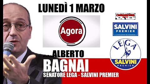🔴 Interventi del Sen. Alberto Bagnai ospite alla trasmissione "Agorà" del 01/03/2021.