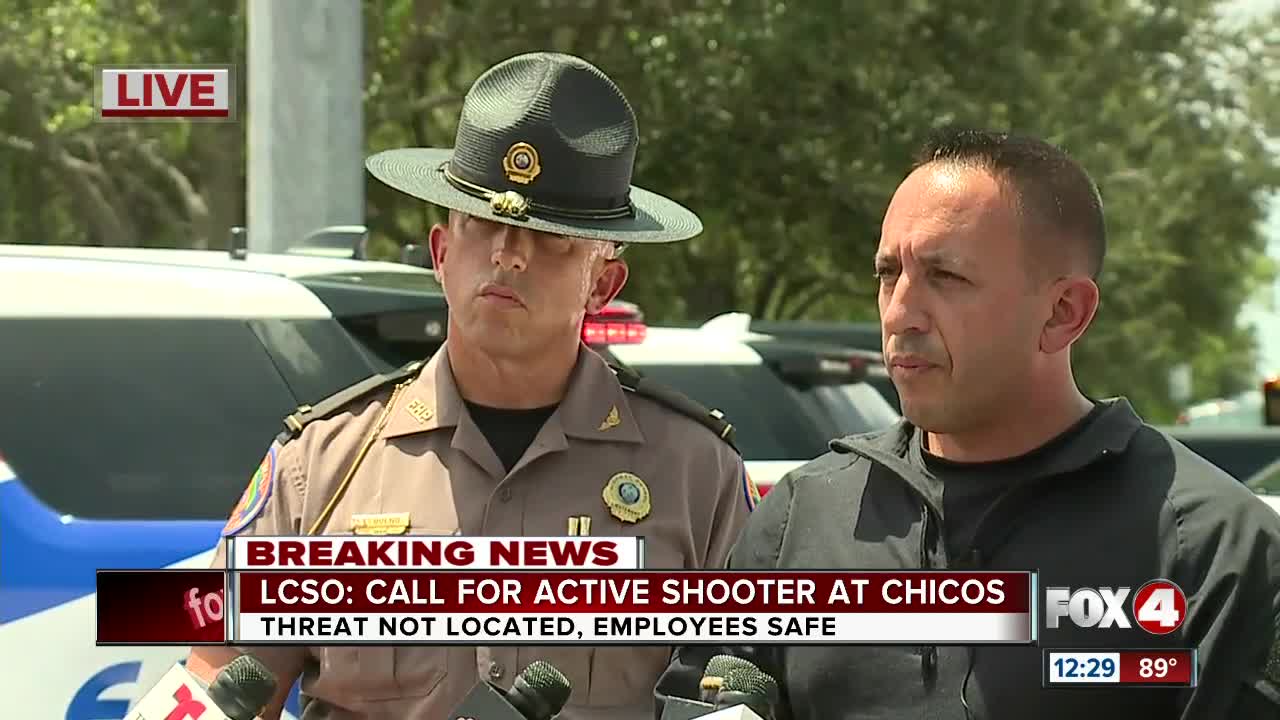 Press conference: Active shooter investigation at Chico's headquarters in Fort Myers