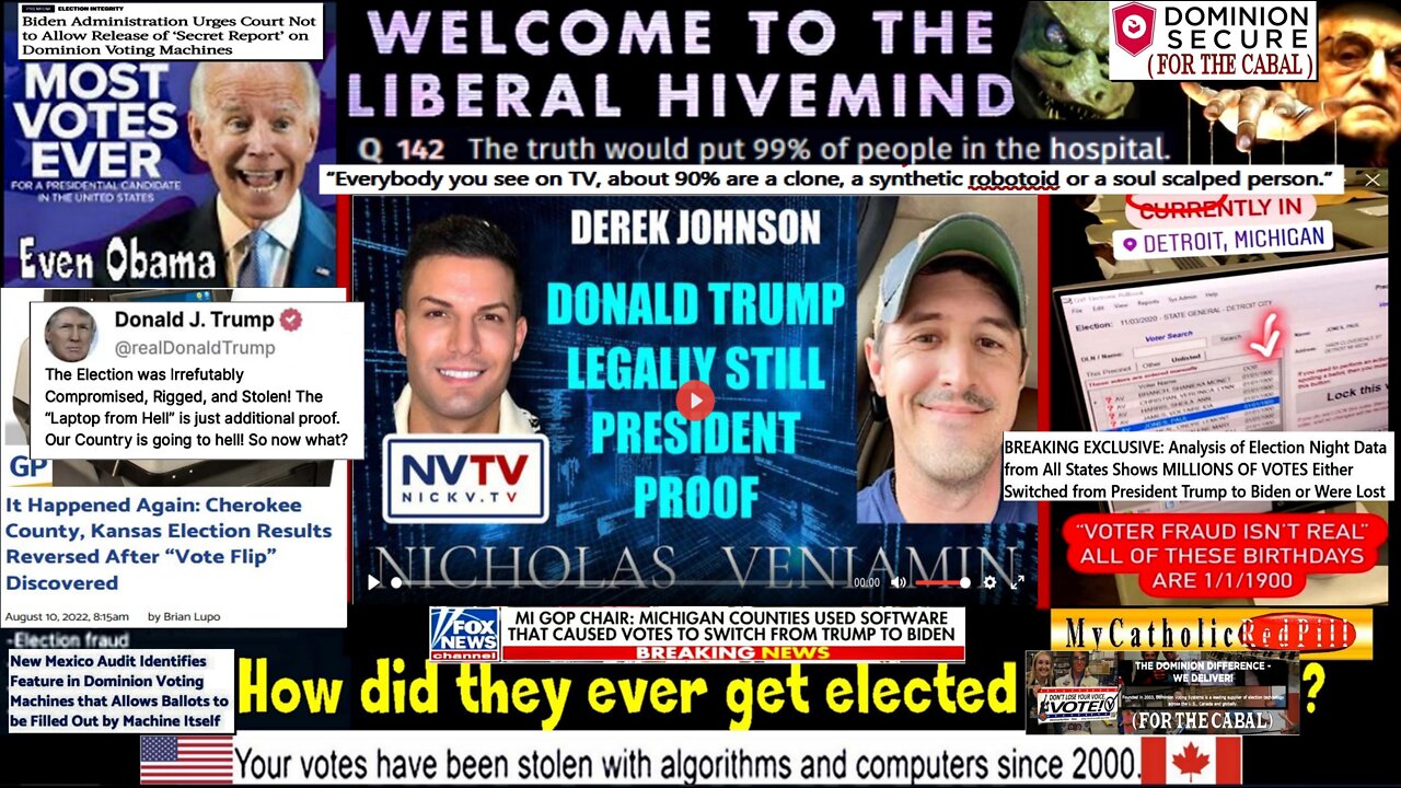 Former Military Derek Johnson Proves Donald Trump is Legally still President (see description)