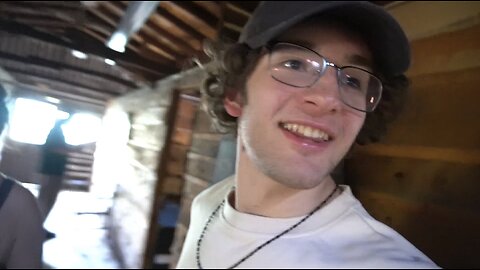 staying in an ABANDONED cabin in the woods..