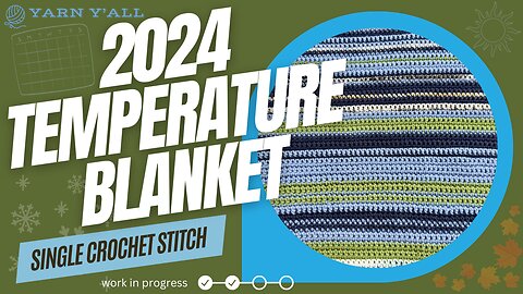 2024 Temperature Blanket: days 210 - 220 - ASMR - Yarn Y'all episode 256