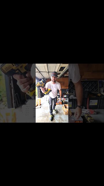 Got this new 5AH Powerstack battery from @dewalttough It really packs a punch mixing up thinset!