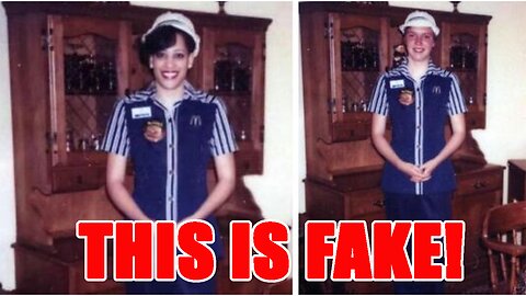 LEFTISTS STEAL DEAD WOMAN'S IMAGE! Create FAKE image of Kamala working at McDonald's!