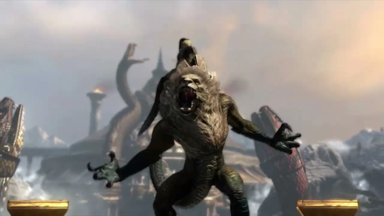 The Serpents of Delphi, Chimera Mini-Boss Fight | God of War: Ascension Clips