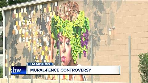 Fence plans causing controversy for brand new mural in Hamburg