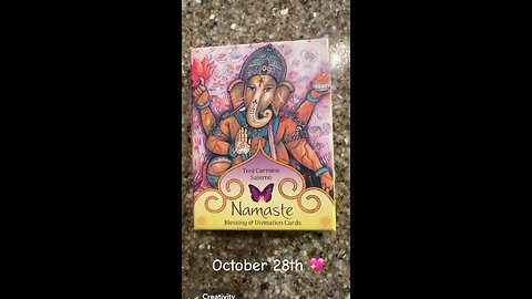 10/28/24 card: creativity blessing