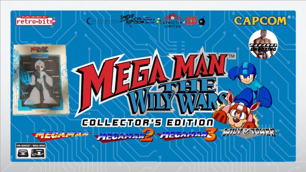 Fazares Unboxing - MEGA MAN WILY WARS: COLLECTOR'S EDITION (2021) SEGA MEGA DRIVE RETRO-BIT (ITA)