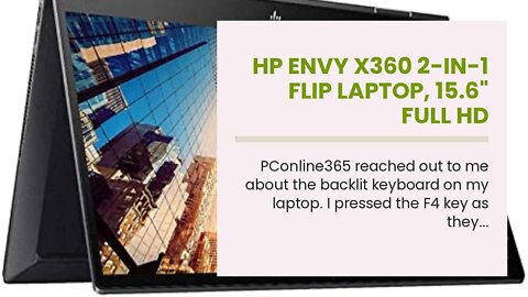 HP Envy x360 2-in-1 Flip Laptop, 15.6" Full HD Touchscreen, AMD Ryzen 5 5500U 6-Core Processor,...