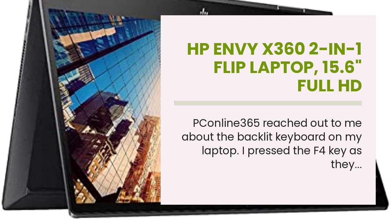 HP Envy x360 2-in-1 Flip Laptop, 15.6" Full HD Touchscreen, AMD Ryzen 5 5500U 6-Core Processor,...