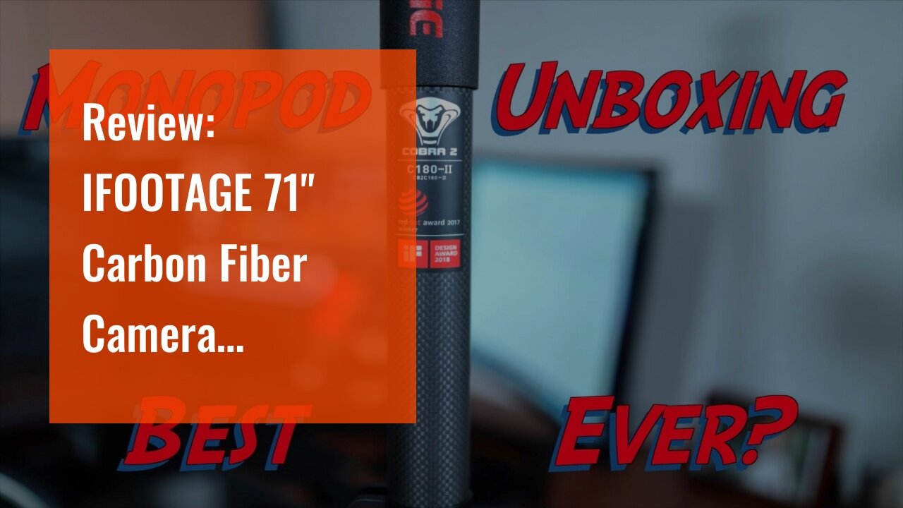 Review: IFOOTAGE 71" Carbon Fiber Camera Monopod Professional Telescopic Video Monopods Base Tr...