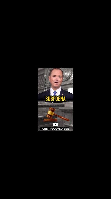Schiff: Will Consider the VALIDITY of the Subpoena First! #shorts