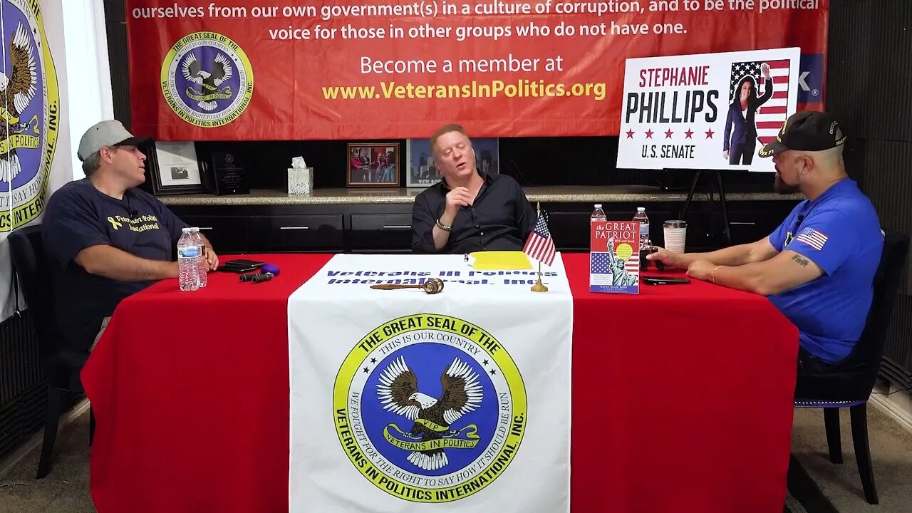 Wayne Allyn Root (WAR) conservative talk show host on Veterans In Politics cohost Michael Mcdonald