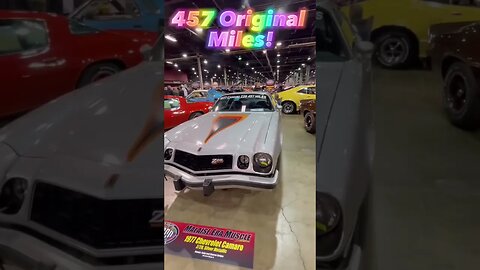 457 Original Miles 1977 Chevy Camaro Z/28! #shorts