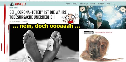 „BEI „CORONA-TOTEN“ IST DIE WAHRE TODESURSACHE UNERHEBLICH, usw.!!!“ ...