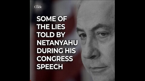 Israeli Prime Minister Netanyahu **HORRIFICALLY LIED** during his speech at US Congress: