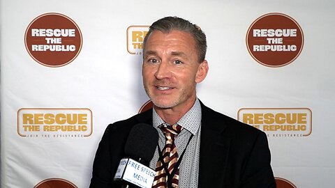 Dr Ryan Cole speaks passionately at the Rescue The Republic event in Washington 09/29/24