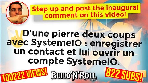 ✌️D'une pierre deux coups avec SystemeIO : enregistrer un contact et lui ouvrir un compte SystemeIO.