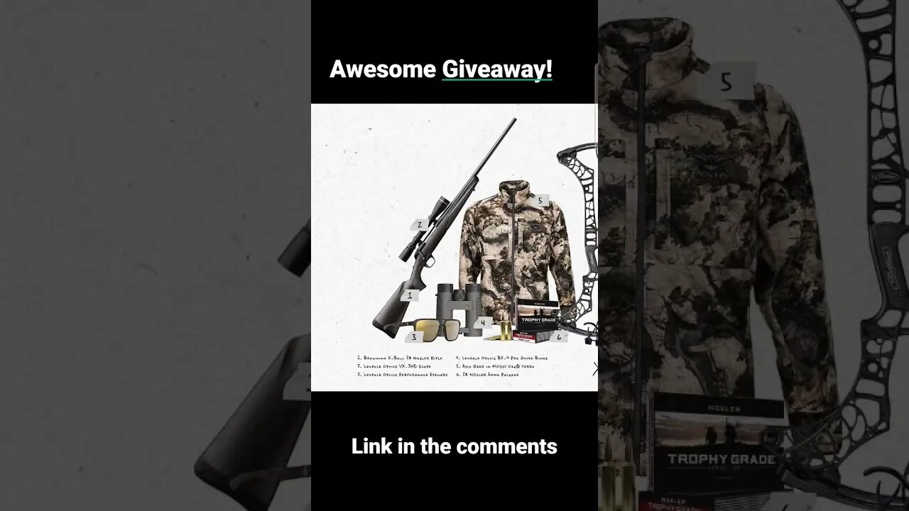 Awesome Giveaway #deerhunting #hunting #christmas christmas