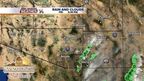 Weekend mountain storms possible