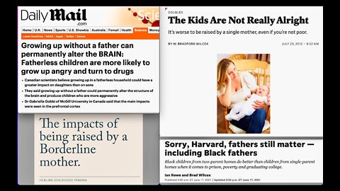 Studies Show Boys Raised By Single Mothers Without A Father Figure Grow Up To Be Raging Homosexuals